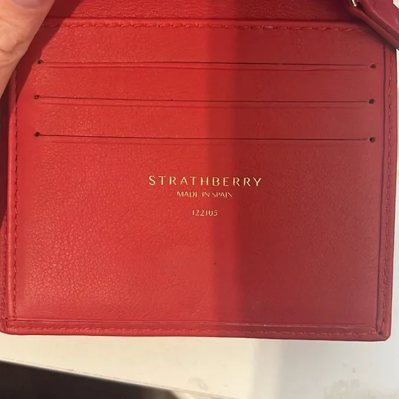 Strathberry small wallet Melville Red - Picture 6 of 12